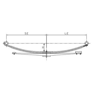 دست فنر پارابولیک چرخ عقب MAN L2000/LE