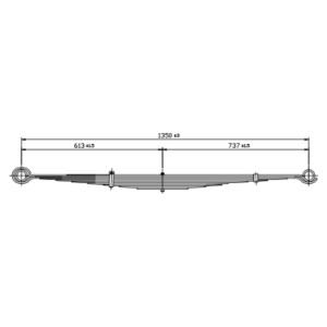 Front Axle Spring Set Mercedes Benz O508/T2/Vario