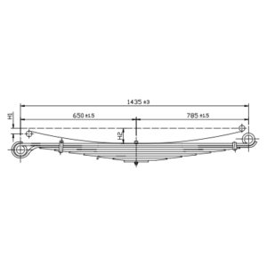 Front Axle Spring Set Mercedes Benz 808,813 814F