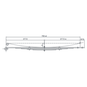 Cabin Spring Set Mercedes Benz LK1921