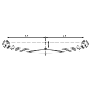 Front Axle Parabolic Spring Set Mercedes Benz