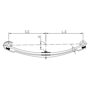 Front Axle Parabolic Spring Set Mercedes Benz