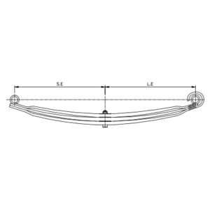 دست فنر پارابولیک چرخ جلو Mercedes Benz Atego 1828