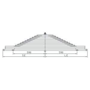 دست فنر چرخ عقب Mercedes Benz Actros