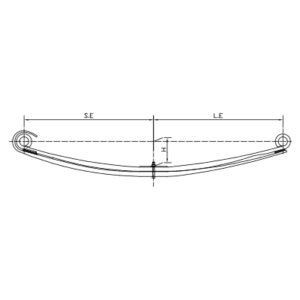 دست فنر پارابولیک اکسل جلو DAF