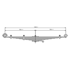 Front Axle Spring Set Hino Ranger/FF series
