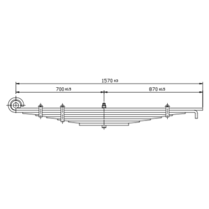 Rear Axle Spring Set Hino SF17/SG19/SG20/SG23