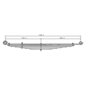 Rear Axle Spring Set Toyota Land Cruiser