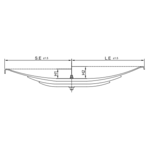 دست فنر پارابولیک تریلی Hutchens