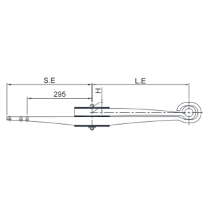 Traily Spring Set BPW Straight double leaf