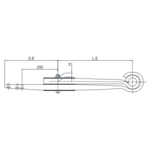 Traily Spring Set BPW Straight double leaf