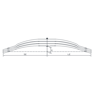 Parabolic spring Set ADR trailey