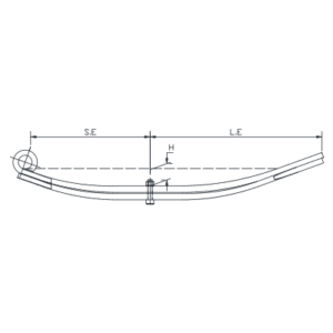 Parabolic spring Set ADR trailey