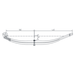 Parabolic spring Set ADR trailey