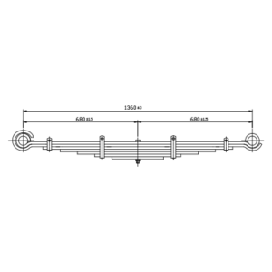 Front Axle Spring set FAW Tiger 7