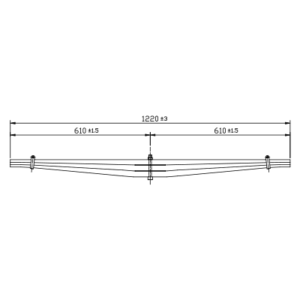 Rear Axle Parabolic Spring Set FAW Tiger 7