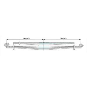 Rear Axle Parabolic Spring Set Foton Auman TL 4×2