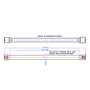 Rear torsion bar of Peugeot 405, Pars and Persia