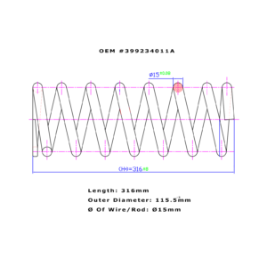 Front axle Coil spring, Mazda pickup, Bahman Kara pickup