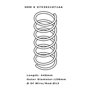 Front axle Coil spring IK.Co Samand