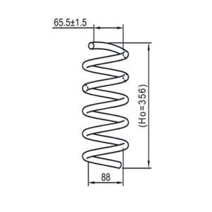 Rear axle Coil spring JAC S5