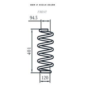 Front axle Coil spring Ssangyong Tivoli